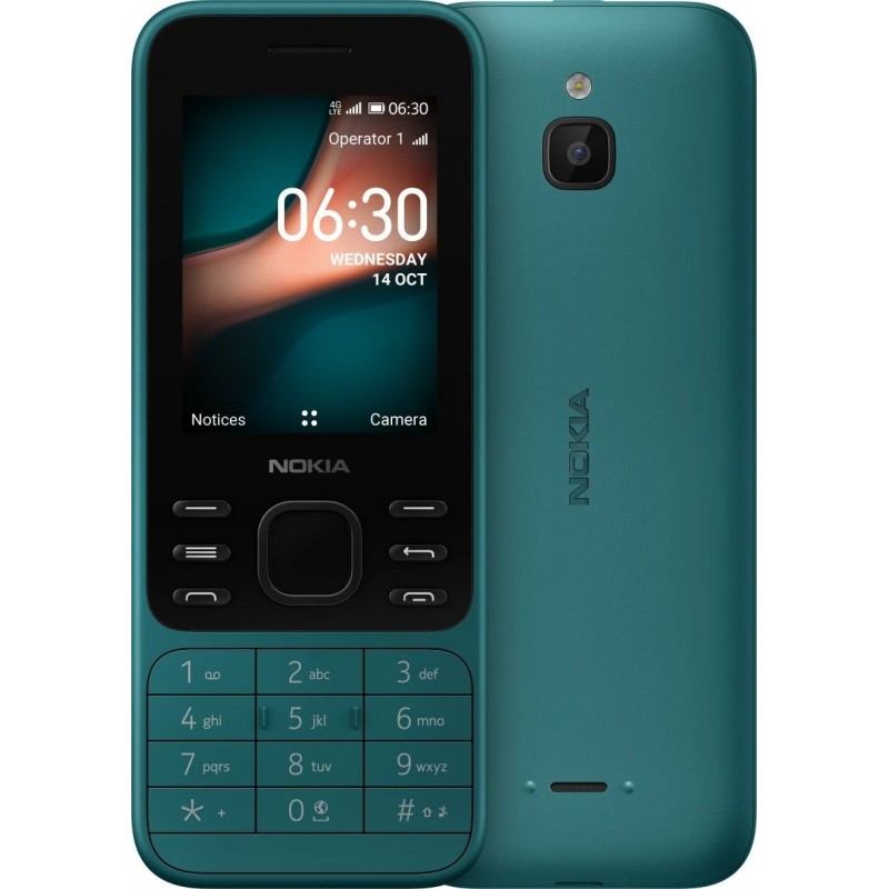 Nokia 6300 4G 6,1 cm (2.4") 104,7 g Ciano Telefono cellulare basico