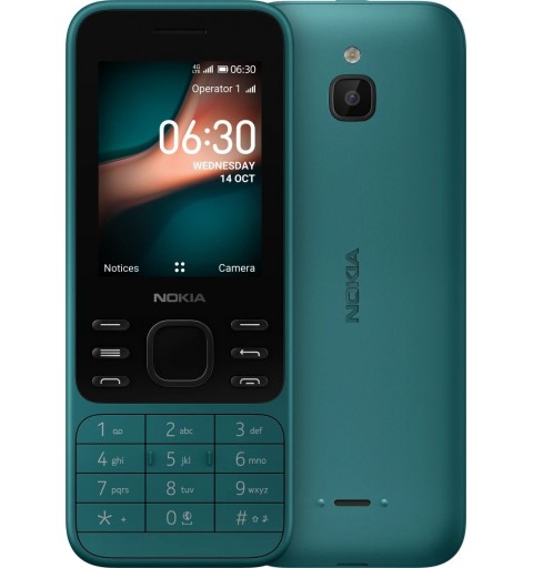 Nokia 6300 4G 6,1 cm (2.4") 104,7 g Cyan Téléphone numérique