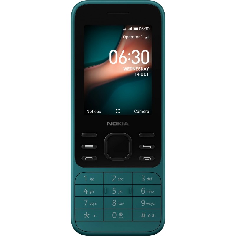 Nokia 6300 4G 6,1 cm (2.4") 104,7 g Cyan Téléphone numérique