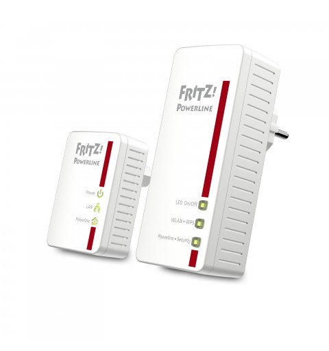 FRITZ! Powerline 540E WLAN Set International 500 Mbit s Collegamento ethernet LAN Wi-Fi Bianco 2 pz