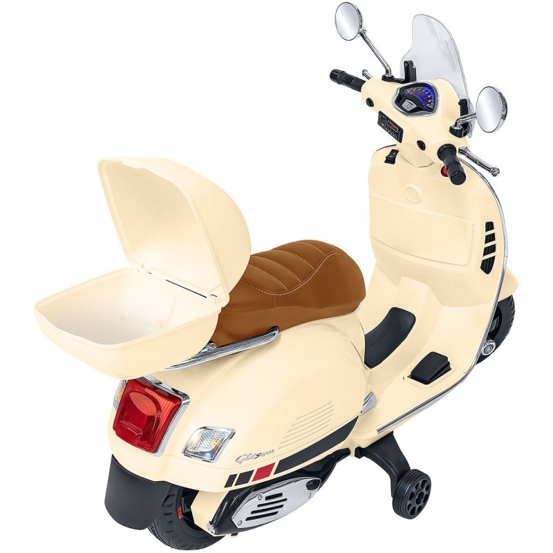 E-Spidko Vespa GTS Super Sport Beige elettrica con bauletto