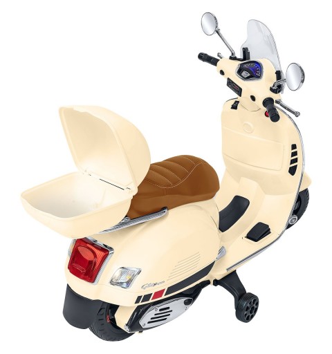 E-Spidko Vespa GTS Super Sport Beige elettrica con bauletto