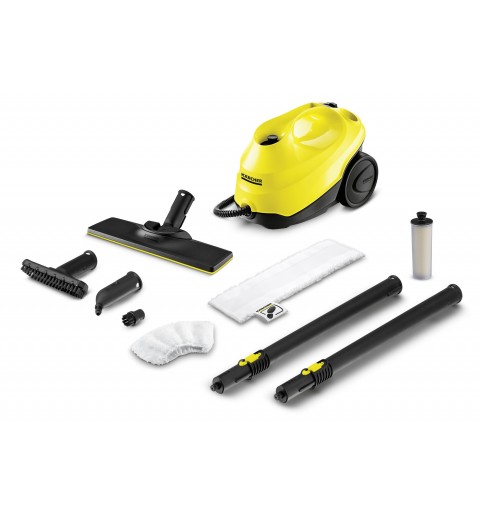 Kärcher SC 3 EasyFix Pulitore a vapore cilindrico 1 L 1900 W Nero, Giallo