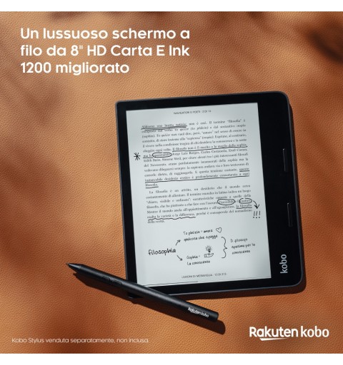 Rakuten Kobo Sage lettore e-book Touch screen 32 GB Wi-Fi Nero