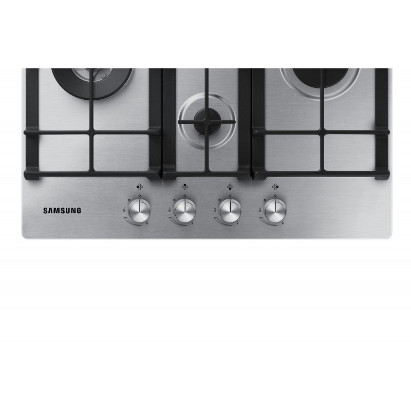 Samsung NA64H3031BS Schwarz, Edelstahl Integriert Gaskochfeld 4 Zone(n)