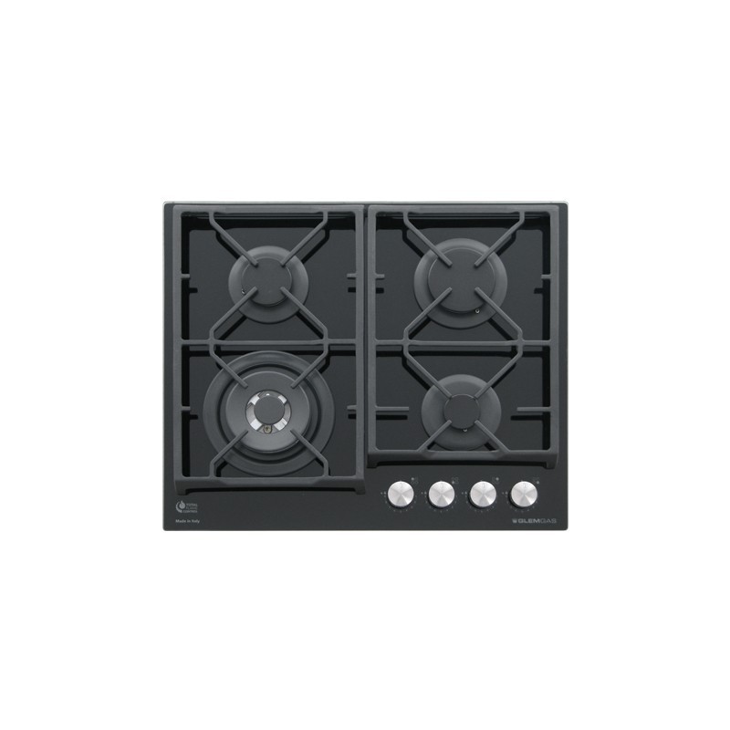 Glem Gas GV64TXBK Kochfeld Schwarz Integriert 60 cm Gaskochfeld 4 Zone(n)