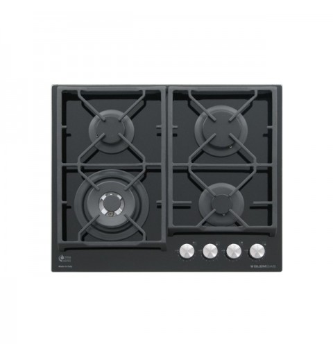 Glem Gas GV64TXBK piano cottura Nero Da incasso 60 cm 4 Fornello(i)