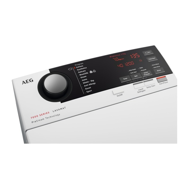 AEG L7TBE624 machine à laver Charge par dessus 6 kg 1151 tr min B Blanc