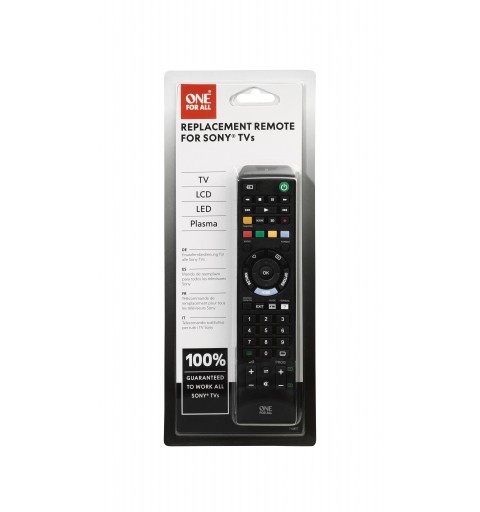 One For All URC 1912 remote control IR Wireless TV Press buttons