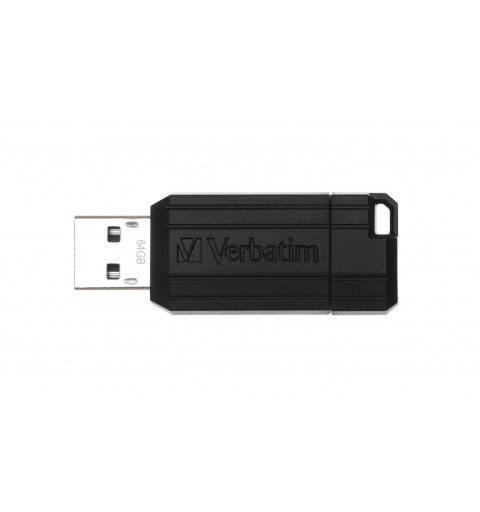 Verbatim PinStripe - Unidad USB de 64 GB - Negro