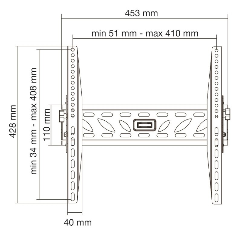 Munari SP 364 152,4 cm (60 Zoll) Schwarz