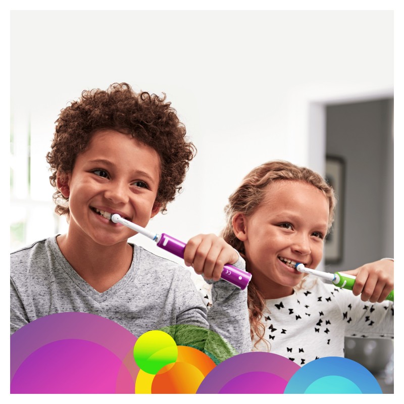 Oral-B Junior Spazzolino Elettrico Ricaricabile Da 6 Anni, Viola