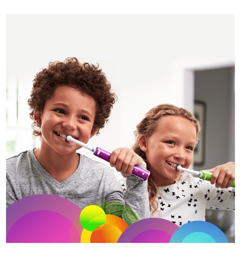 Oral-B Junior Spazzolino Elettrico Ricaricabile Da 6 Anni, Viola