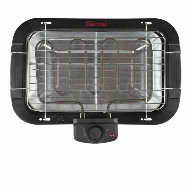 Girmi BQ11 Barbacoa Mesa Eléctrico Negro, Acero inoxidable 2000 W