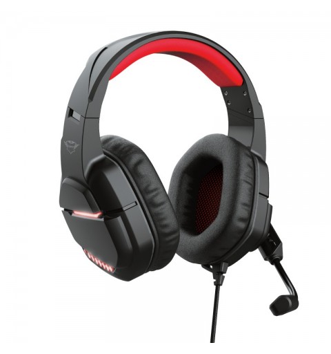 Trust GXT 448 Nixxo Casque Avec fil Arceau Jouer USB Type-A Noir, Rouge