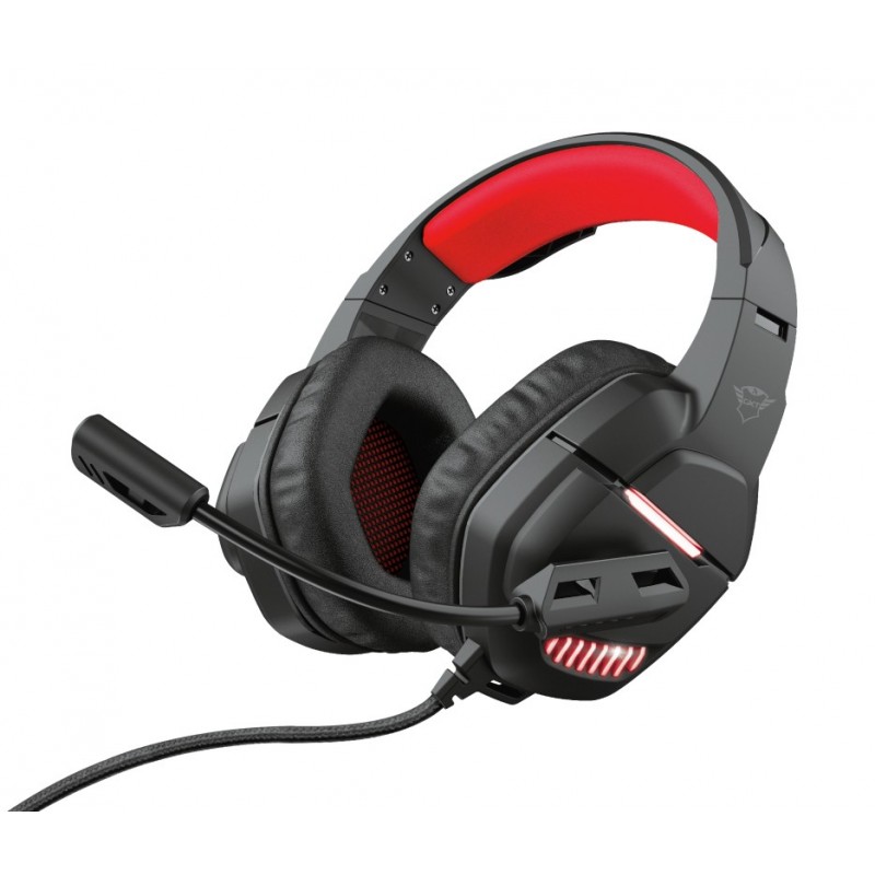 Trust GXT 448 Nixxo Headset Wired Head-band Gaming USB Type-A Black, Red