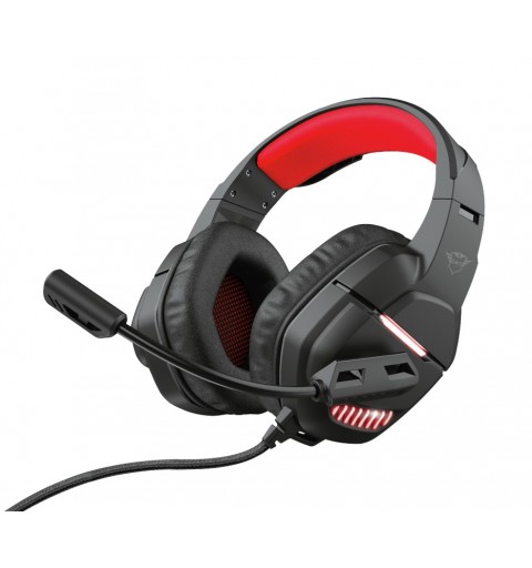 Trust GXT 448 Nixxo Headset Wired Head-band Gaming USB Type-A Black, Red