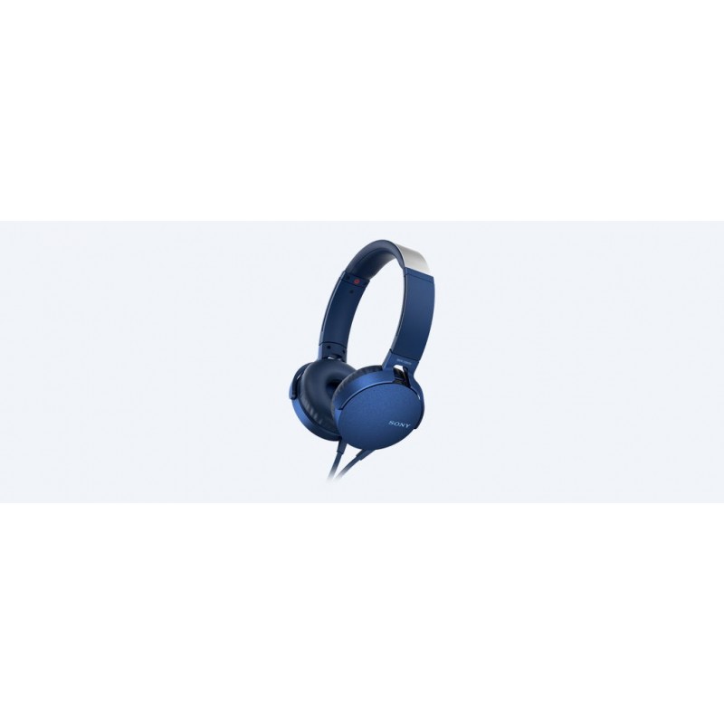 Sony MDR-XB550AP Casque Avec fil Arceau Appels Musique Bleu