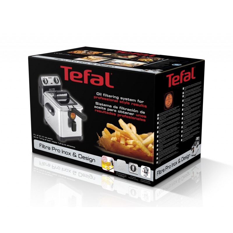 Tefal Filtra Pro Fr510 Eins Eine(r) 3 l Eigenständig 2400 W Fritteuse Edelstahl