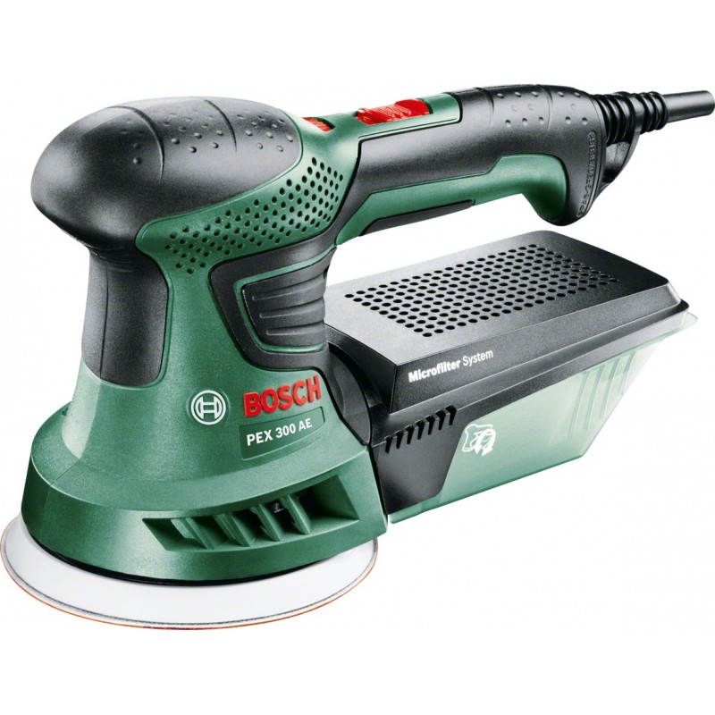 Bosch PEX 300 AE Levigatrice orbitale 24000 OPM Nero, Verde 270 W