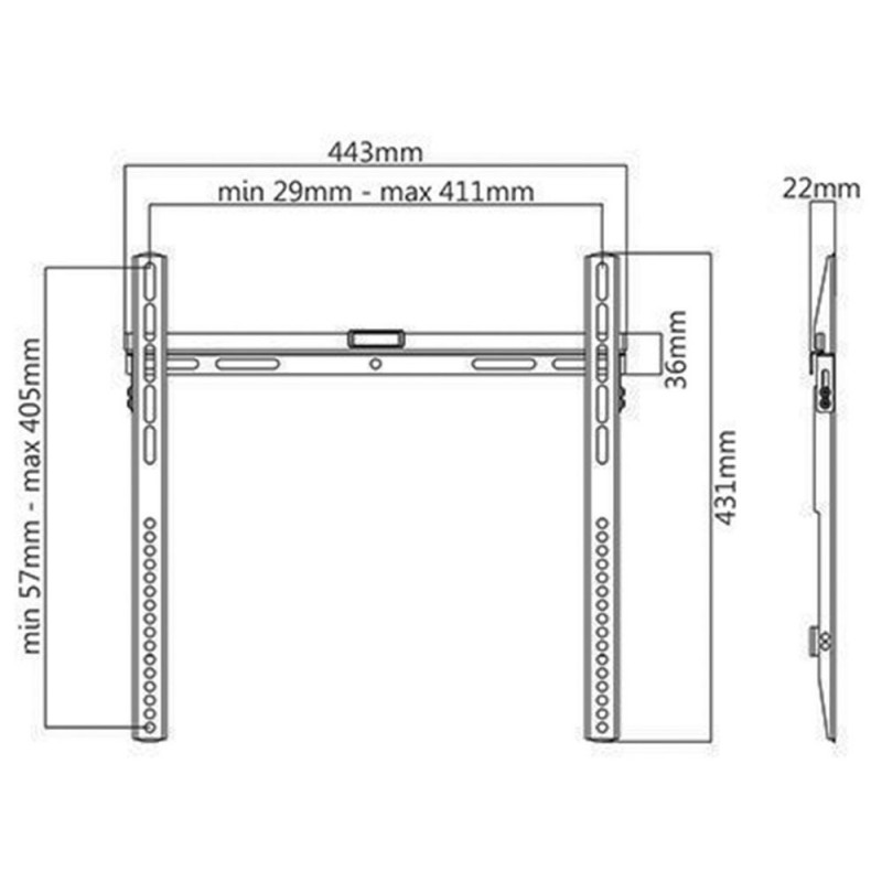 Munari SP 379 152,4 cm (60 Zoll) Schwarz