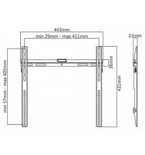 Munari SP 379 152,4 cm (60 Zoll) Schwarz