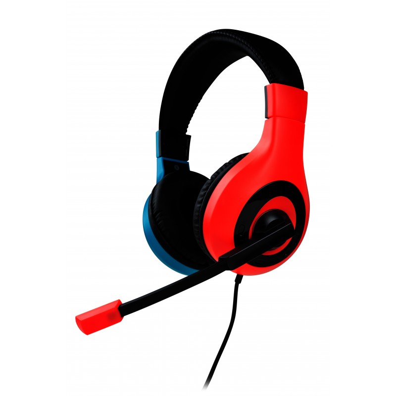 Bigben Connected SWITCHHEADSETV1R+B écouteur casque Avec fil Arceau Jouer Bleu, Rouge