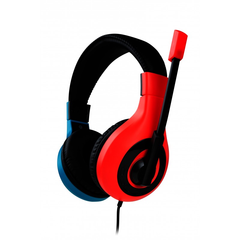 Bigben Connected SWITCHHEADSETV1R+B Kopfhörer & Headset Verkabelt Kopfband Gaming Blau, Rot