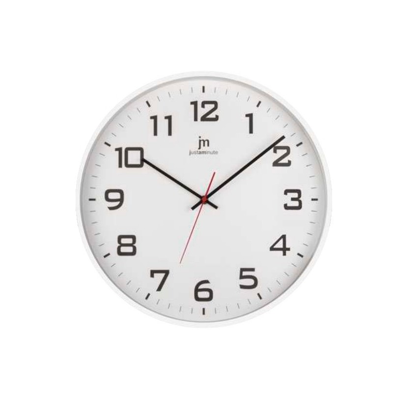 Lowell Justaminute 00880B reloj de pared Reloj de pared de cuarzo Círculo Blanco