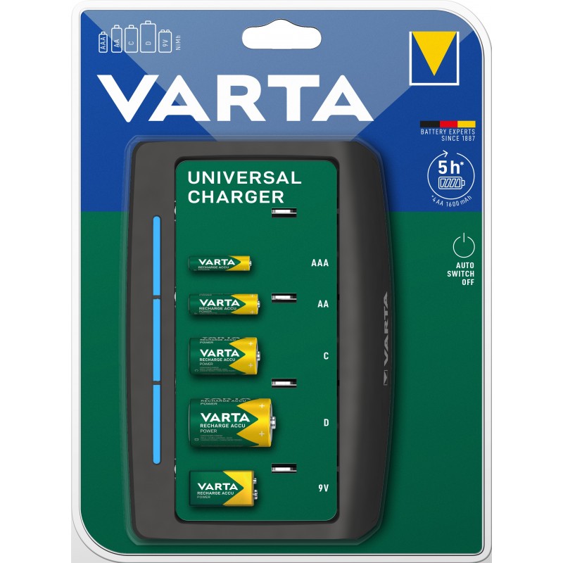 Varta 57648 101 401 chargeur de batterie Pile domestique Secteur