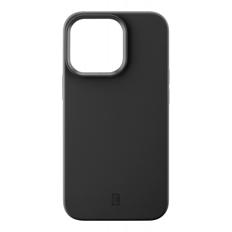 Cellularline Sensation - iPhone 13 Pro Custodia in silicone soft touch con tecnologia antibatterica Microban integrata Nero