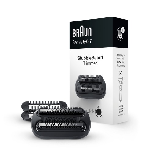 Braun EasyClick Accessorio Rifinitore Effetto Barba Incolta Per Rasoio Elettrico Series 5, 6 E 7 (Nuova Generazione)