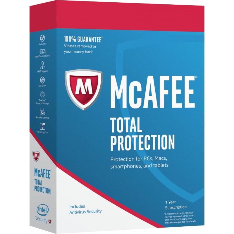 McAfee Total Protection Basislizenz 5 Lizenz(en) 1 Jahr(e)