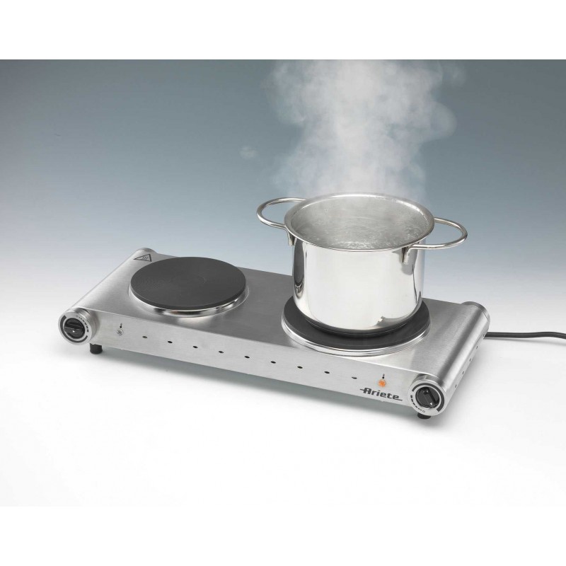 Ariete 0994 Noir, Gris Comptoir 22.5 cm Plaque scellée 2 zone(s)