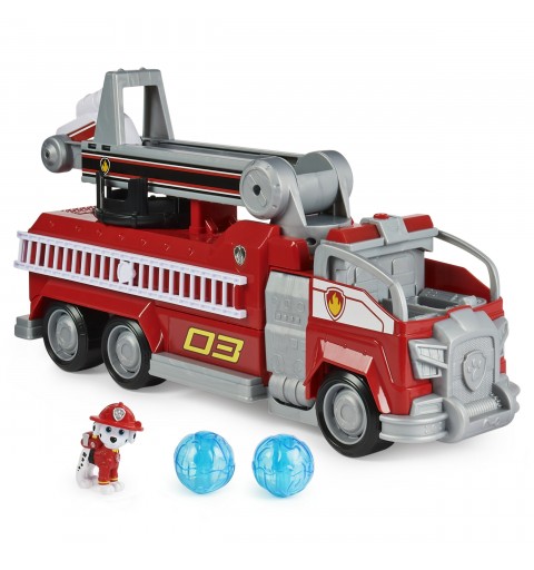 PAW Patrol CAMION DE POMPIERS TRANSFORMABLE MARCUS - Camion Géant Interactif Pat Patrouille - Véhicule avec Transformation Et