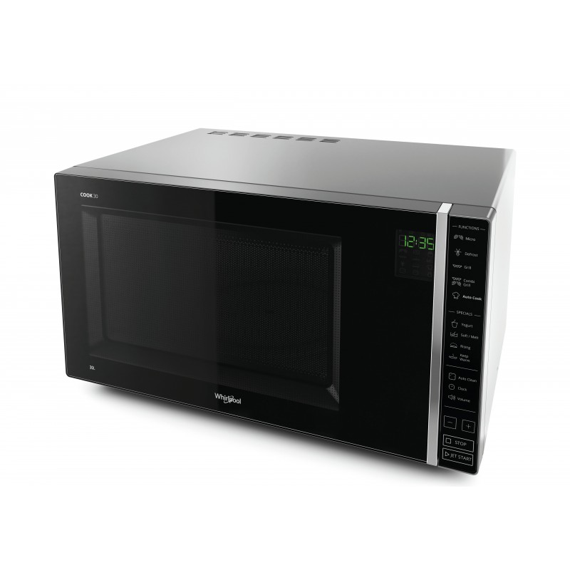 Whirlpool MWP 303 SB Arbeitsplatte Kombi-Mikrowelle 30 l 900 W Schwarz, Silber