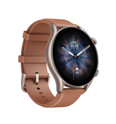 Amazfit GTR 3 Pro 3,68 cm (1.45") 46 mm AMOLED Marron GPS (satellite)