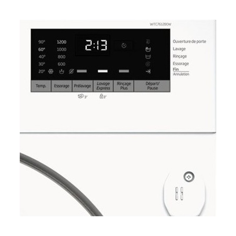 Beko WITC7612B0W machine à laver Charge avant 7 kg 1200 tr min Blanc