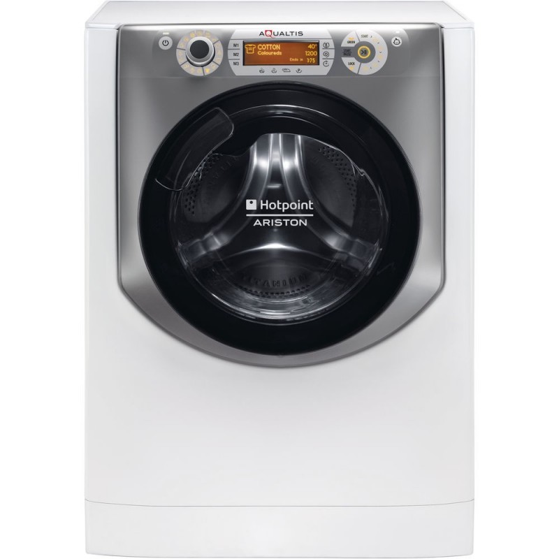 Hotpoint AQSD723 EU A N lavatrice Caricamento frontale 7 kg 1200 Giri min D Argento, Bianco
