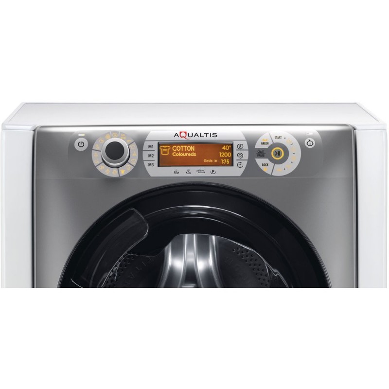 Hotpoint AQSD723 EU A N washing machine Front-load 7 kg 1200 RPM D Silver, White