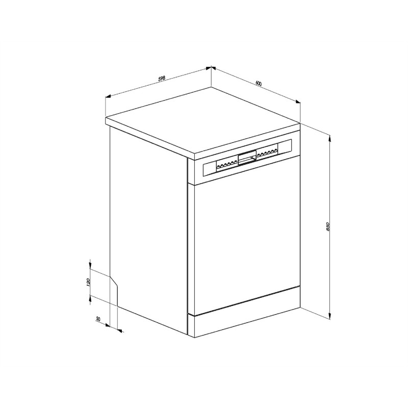 Smeg LVS292DN dishwasher Freestanding 13 place settings D