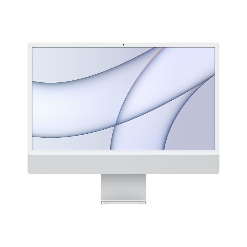 Apple iMac 24" con display Retina 4.5K (Chip M1 con GPU 8-core, 512GB SSD) - Argento (2021)