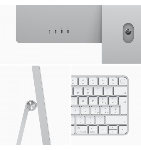 Apple iMac 61 cm (24") 4480 x 2520 pixels Apple M 8 GB 512 GB SSD All-in-One PC macOS Big Sur Wi-Fi 6 (802.11ax) Silver