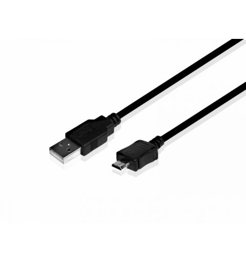 SBS 1m USB2.0 MicroUSB cavo USB USB A Micro-USB A Nero