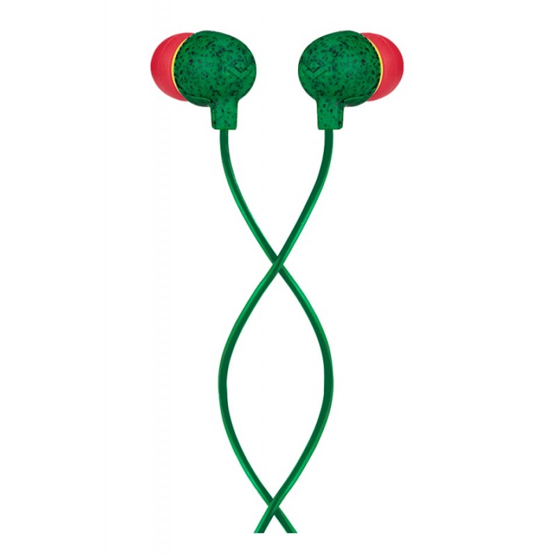 The House Of Marley Little Bird Mic Headset Wired In-ear Calls Music Green, Red