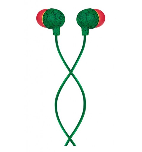 The House Of Marley Little Bird Mic Headset Wired In-ear Calls Music Green, Red