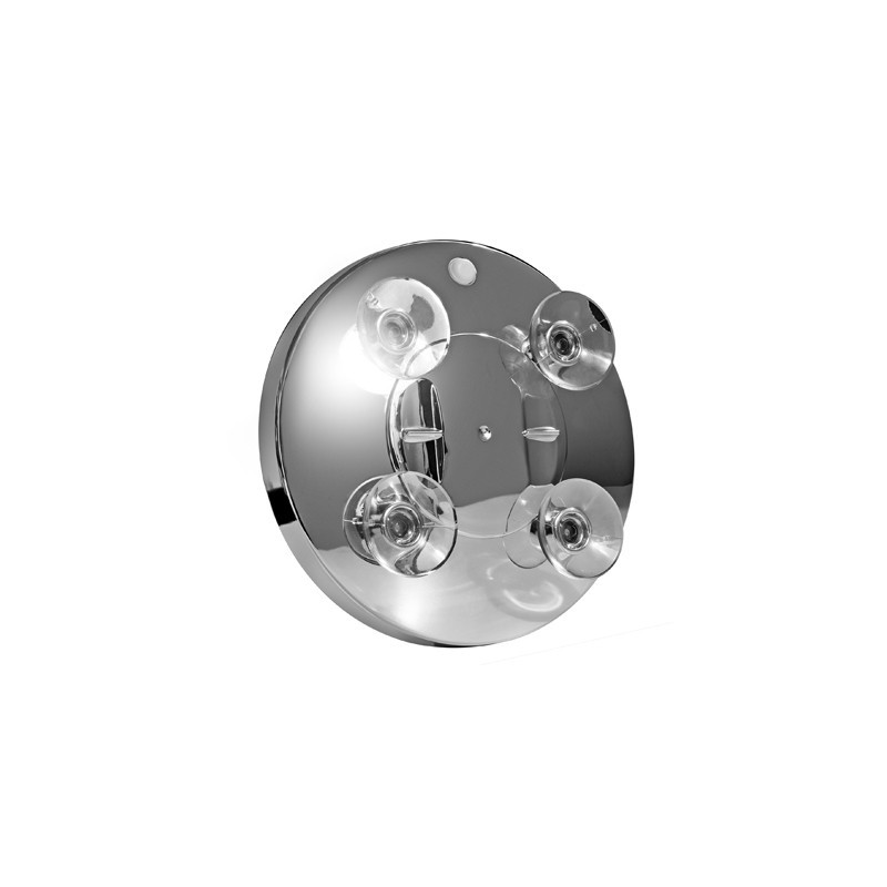 Macom 211 makeup mirror Suction cup Round Chrome