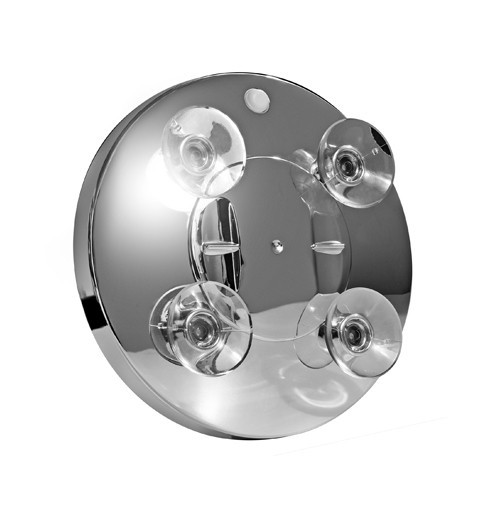 Macom 211 makeup mirror Suction cup Round Chrome