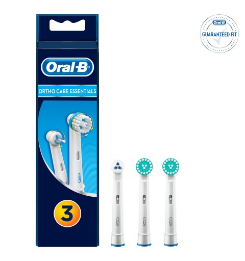 Oral-B Testina Di Ricambio Ortho Care Essentials, Confezione Da 3