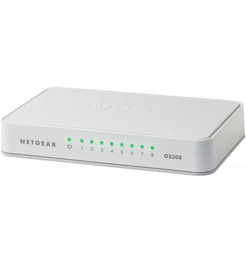 Netgear GS208 Gigabit Ethernet (10 100 1000) Bianco